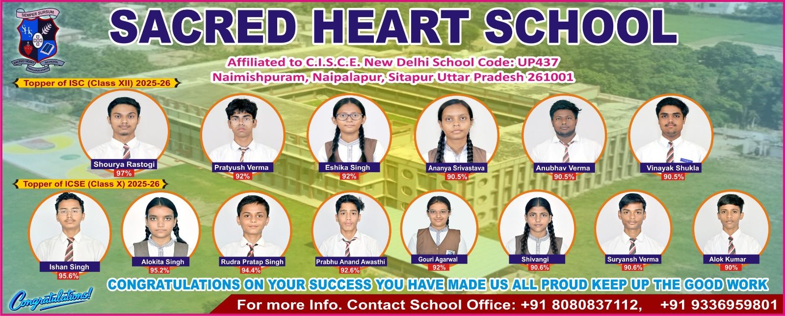 ICSE & ISC 2025-26 Toppers